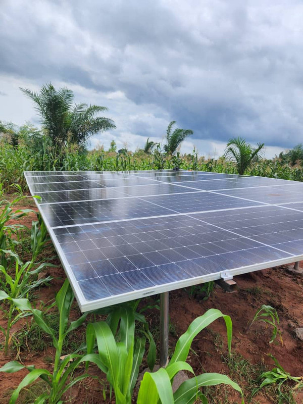 Installation solaire pour une ferme