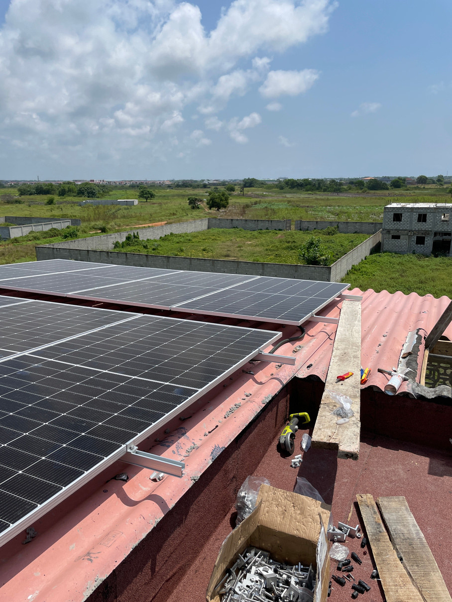 Installation solaire d'une villa